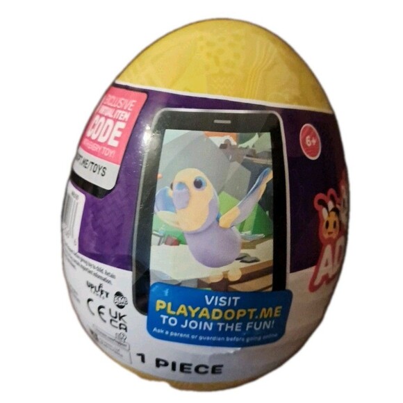 Roblox ADOPT ME! Surprise Plush Pets, Series 5, Yellow Egg, Animal & Code New - Picture 3 of 3